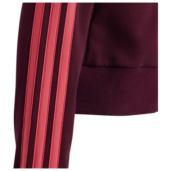 Adidas Παιδική ζακέτα Essentials 3-Stripes French Terry Full-Zip Cropped Hoodie